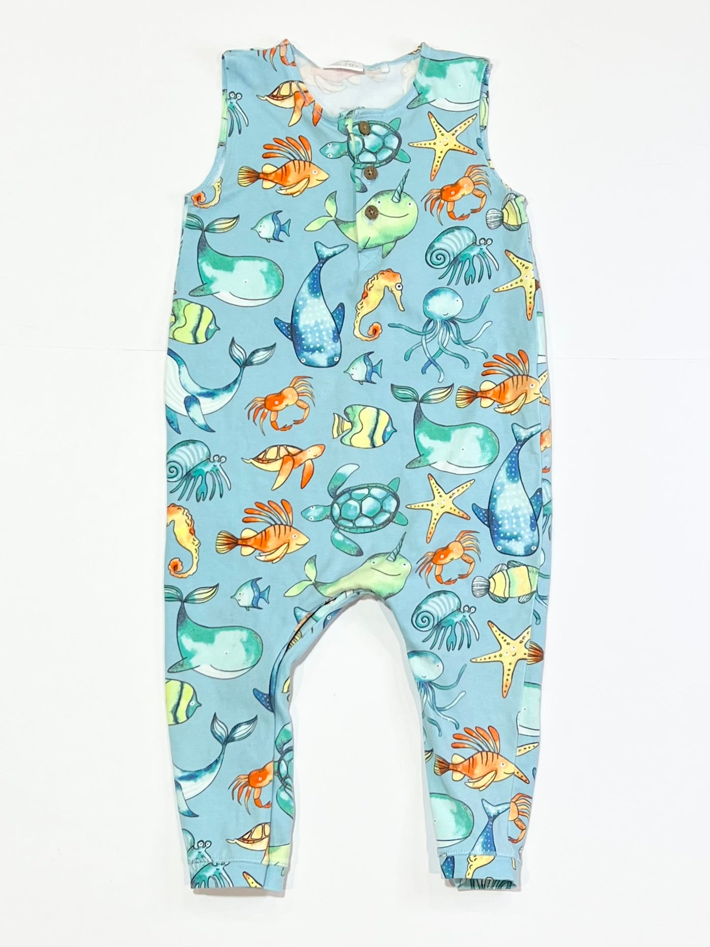 Sea creatures romper - Size 1