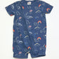 Dinos and rainbows zip romper - Size 1