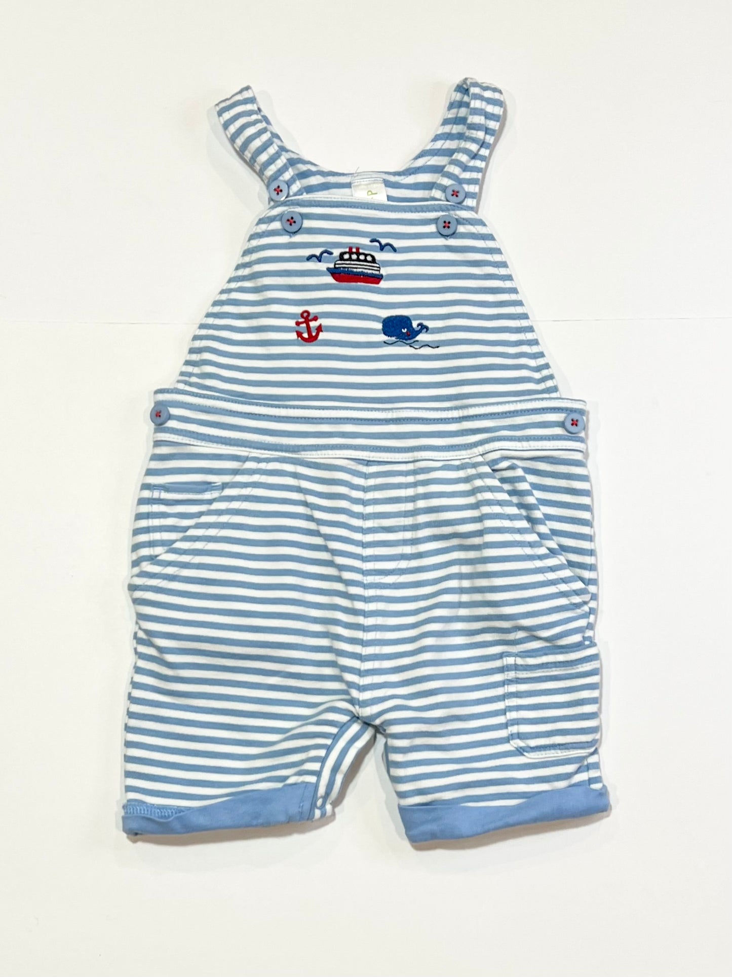 Striped jersey overalls - Size 1