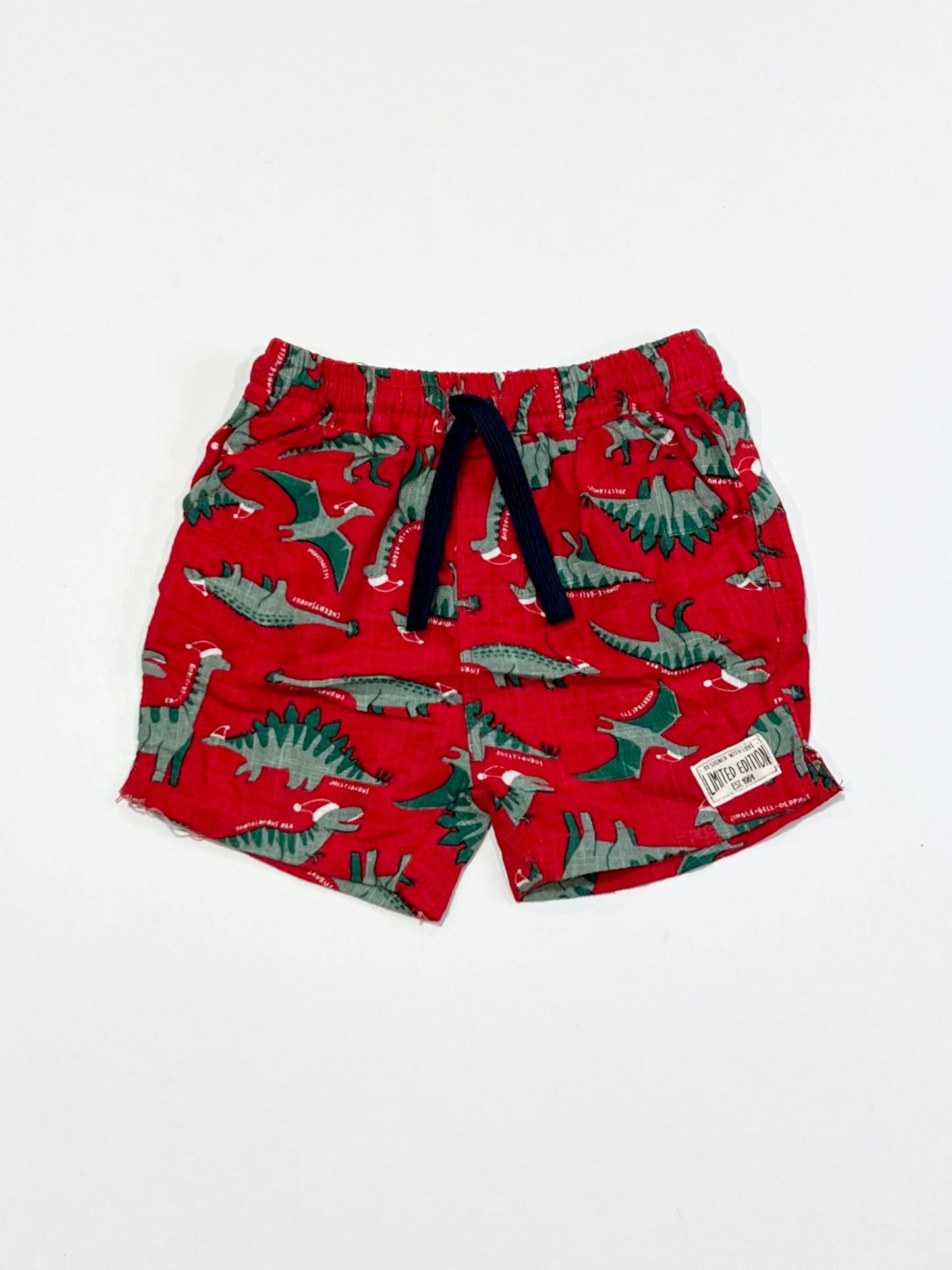 Christmas dino shorts - Size 1