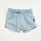 Blue chambray shorts - Size 1