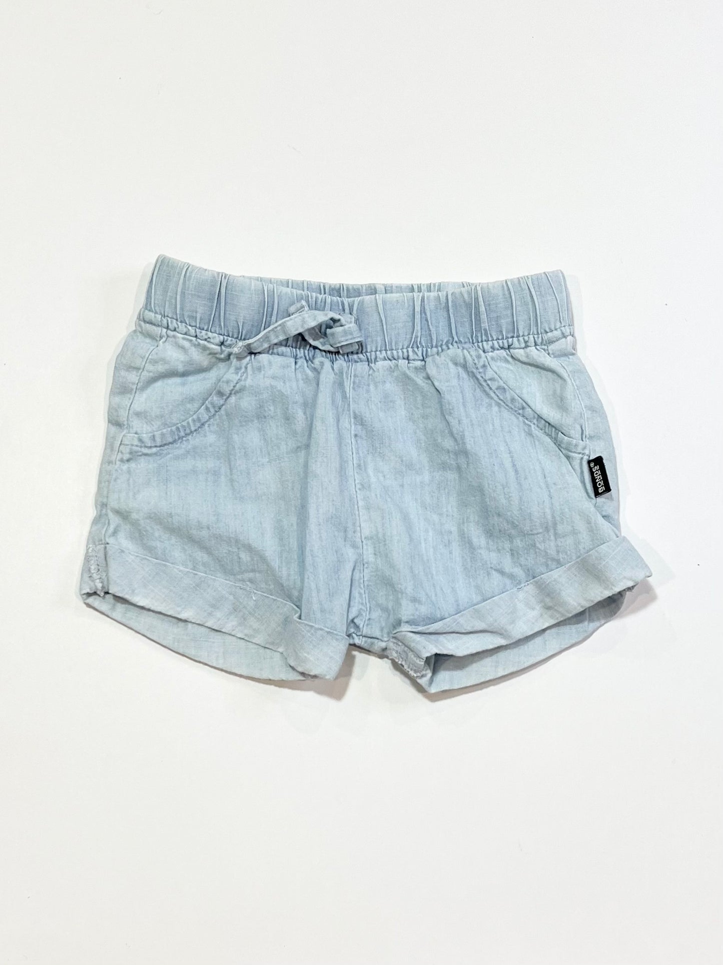 Blue chambray shorts - Size 1