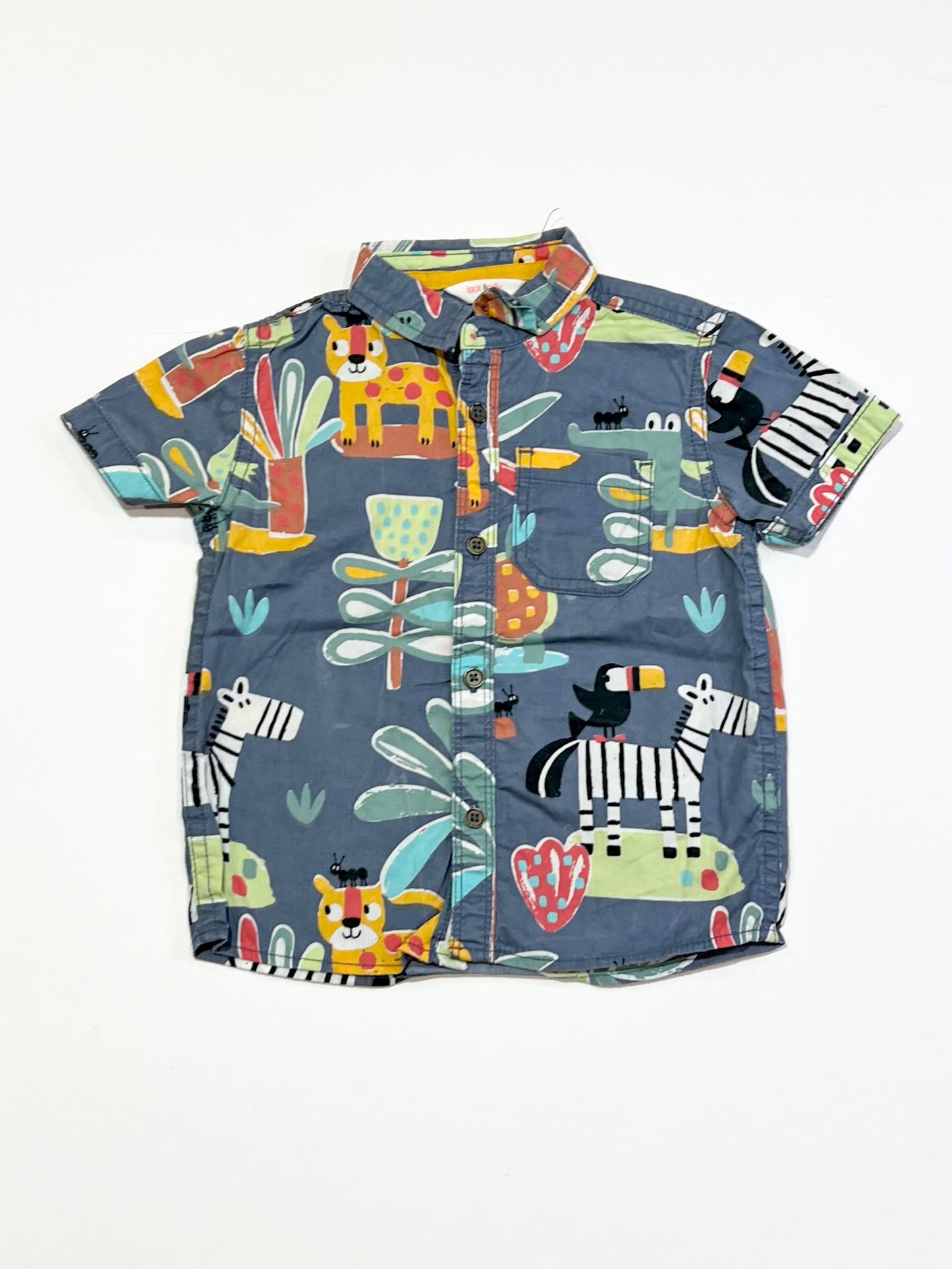 Blue animals shirt - Size 1