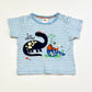 Striped dino tee - Size 1