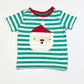 Striped Santa tee - Size 1