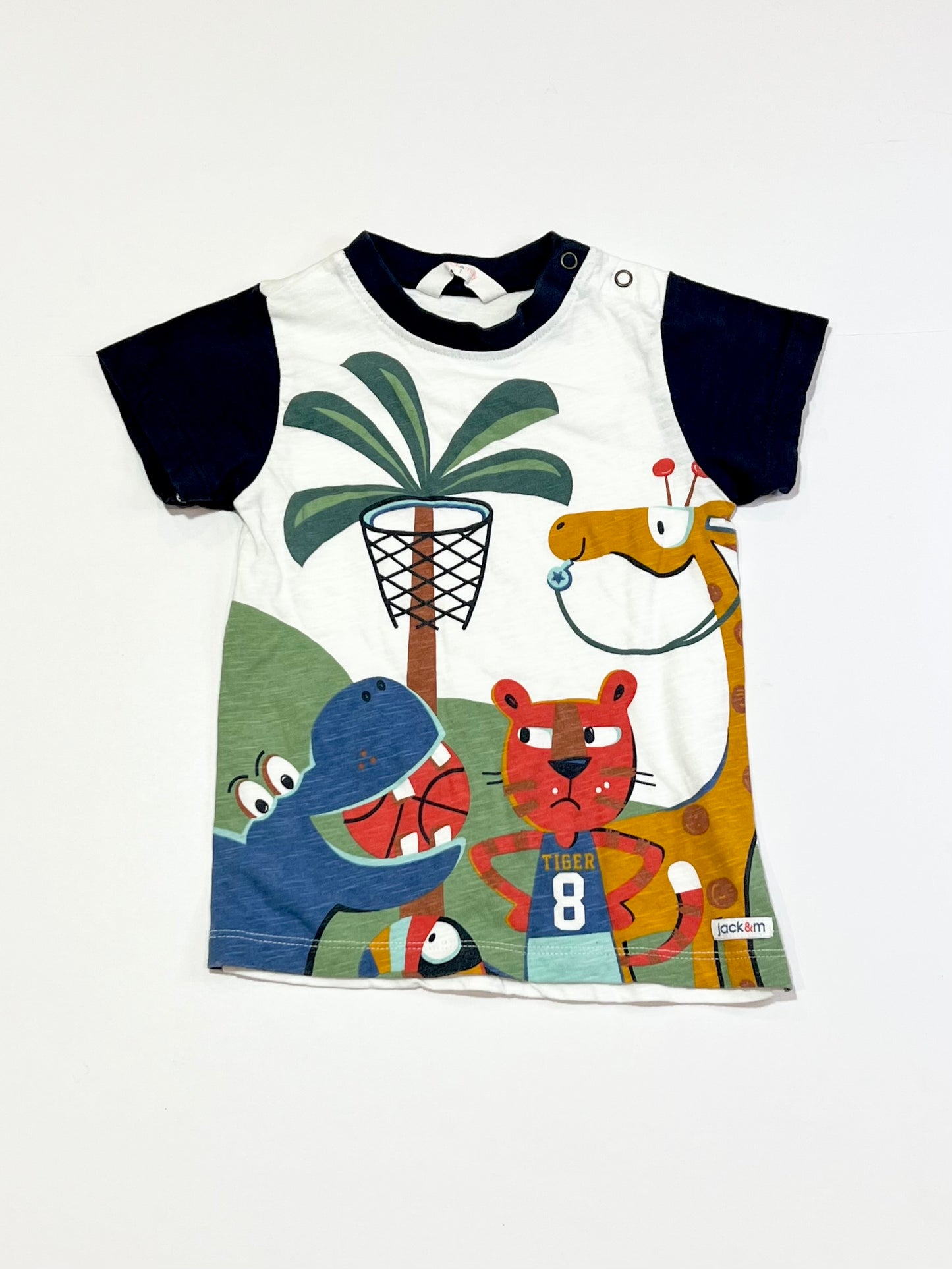 Basketball animals tee - Size 1