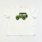 Green car applique tee - Size 1