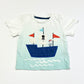 Pirate ship applique tee - Size 1