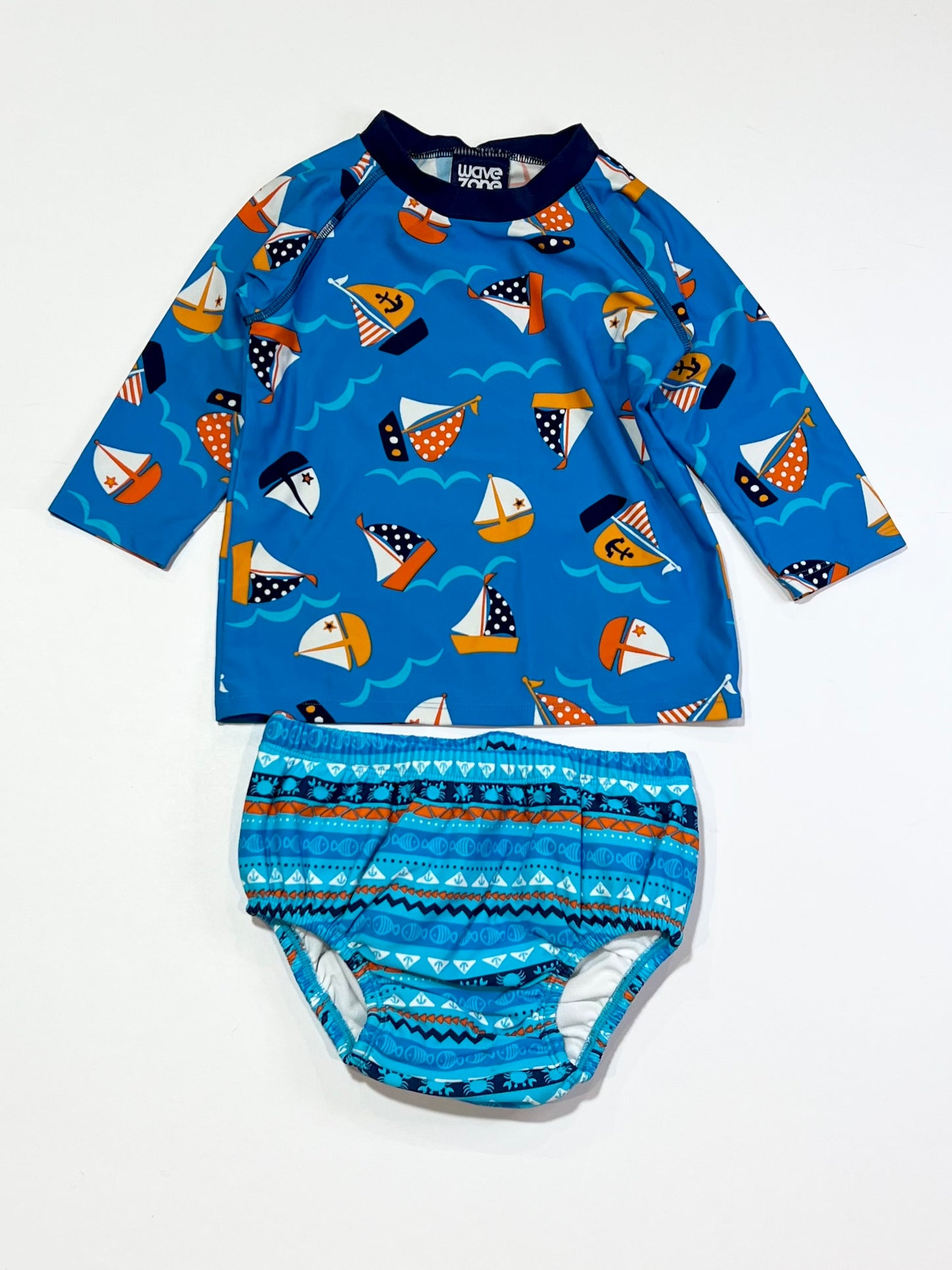 Blue boats swim set - Size 2