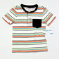 Striped henley tee - Size 2