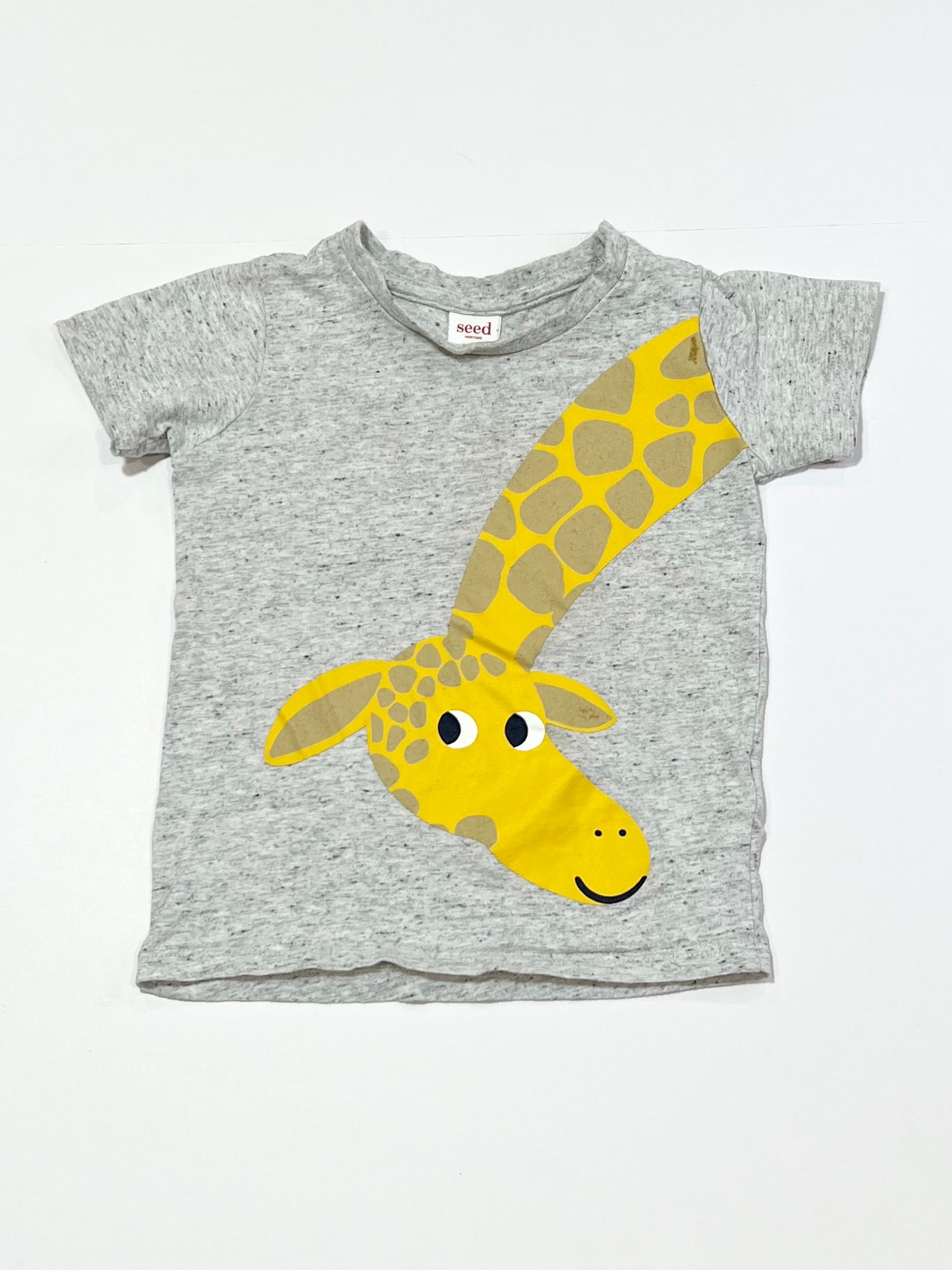 Grey giraffe tee - Size 2