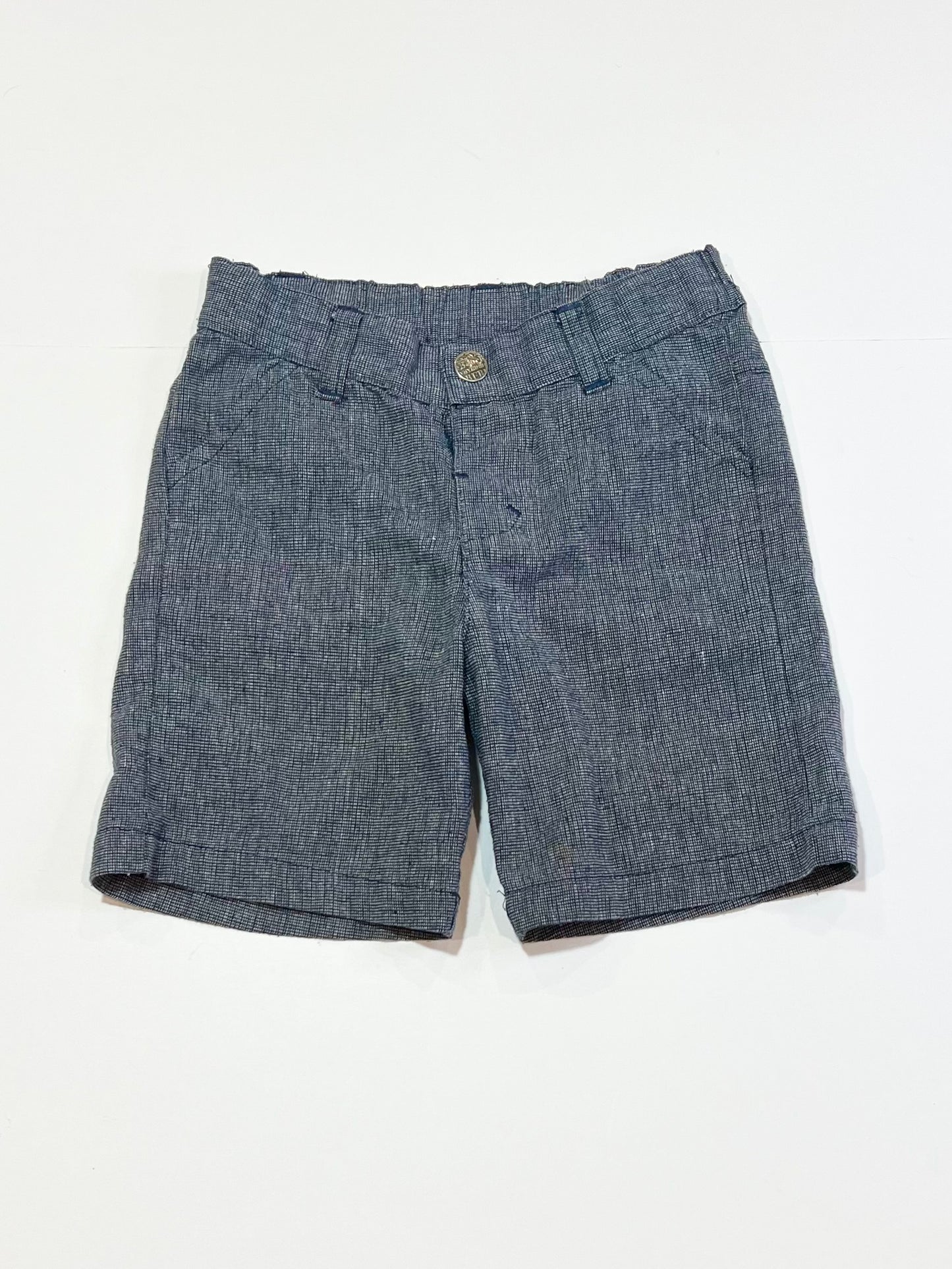 Navy woven shorts - Size 4