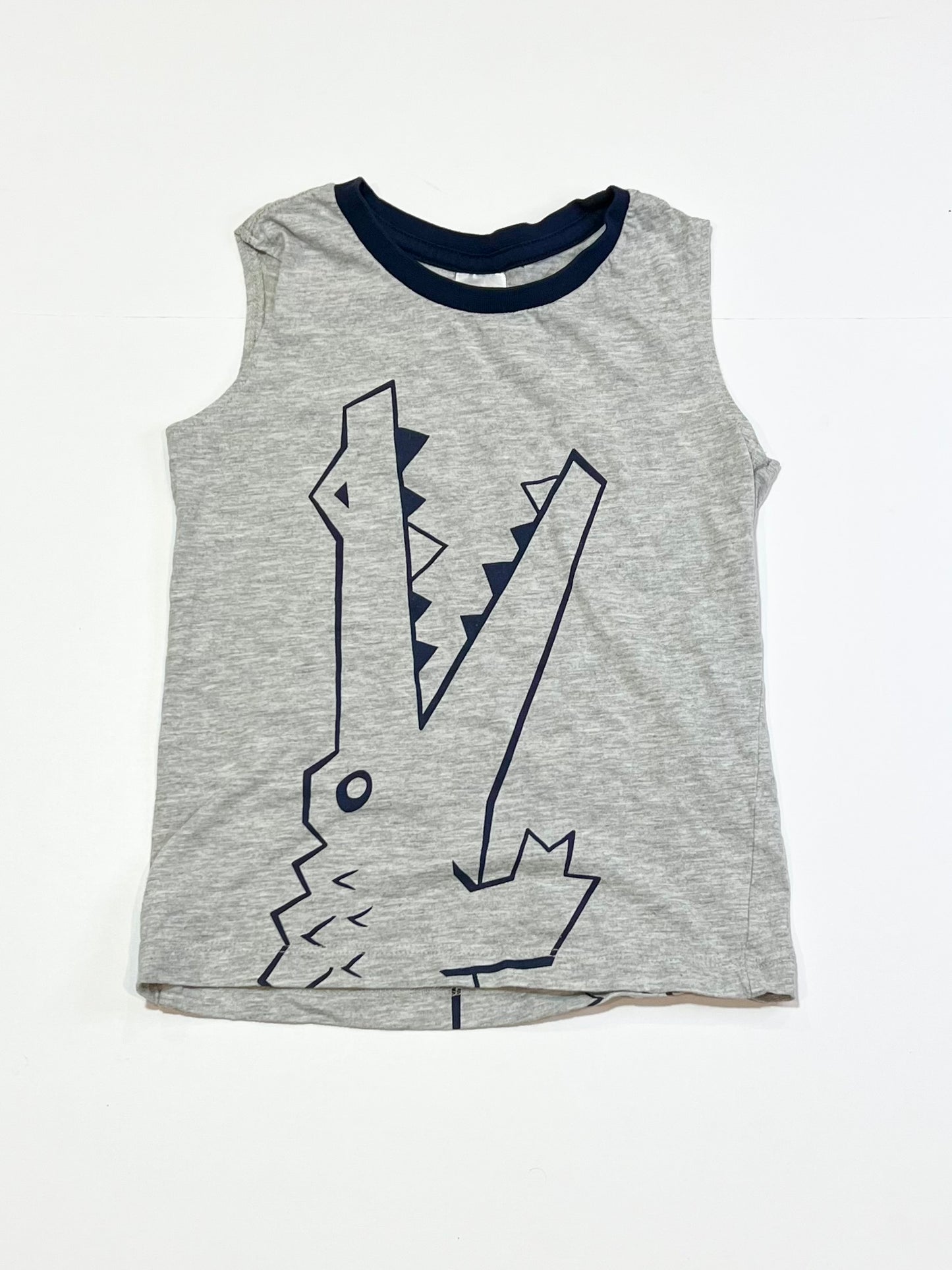 Grey croc tank top - Size 4