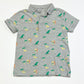 Grey dinosaurs polo shirt - Size 4-5