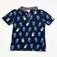 Navy pineapples polo shirt - Size 4