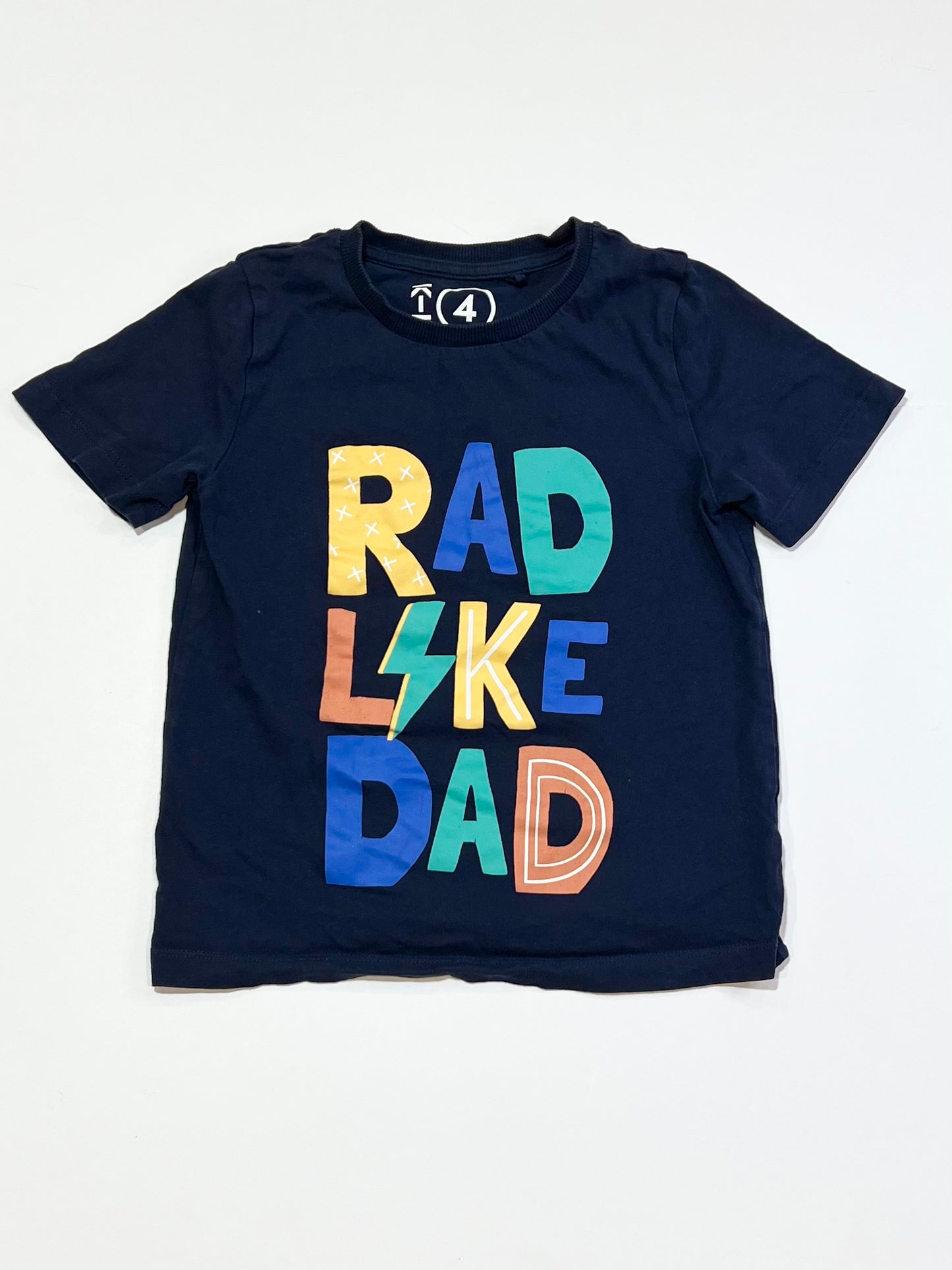 Rad like Dad tee - Size 4