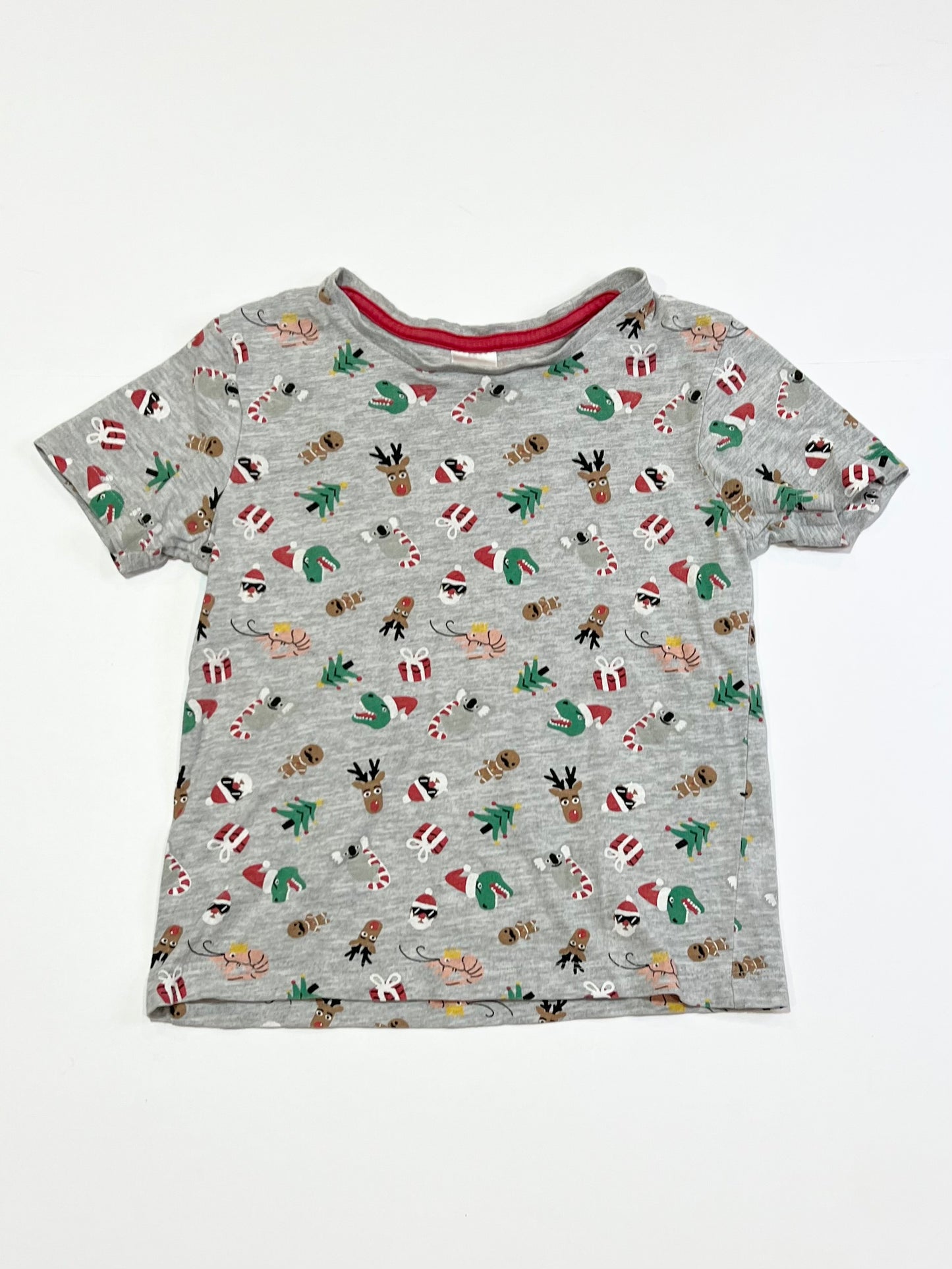 Grey Chrismtas tee - Size 4