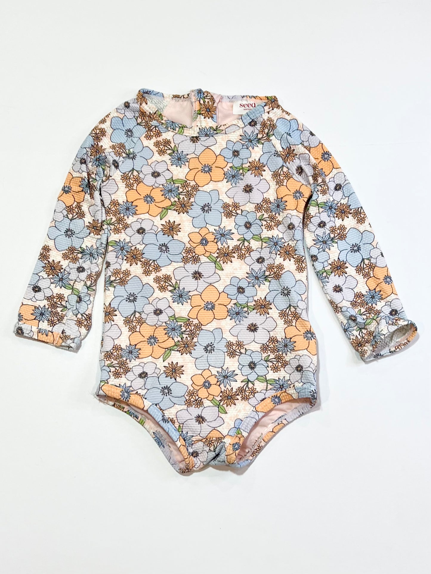 Floral one piece swimmers - Size 4