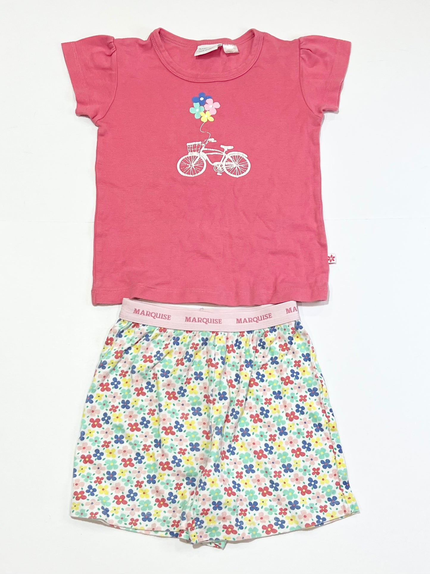 Pink floral pyjamas - Size 4