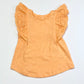 Orange flutter sleeve tee - Size 4