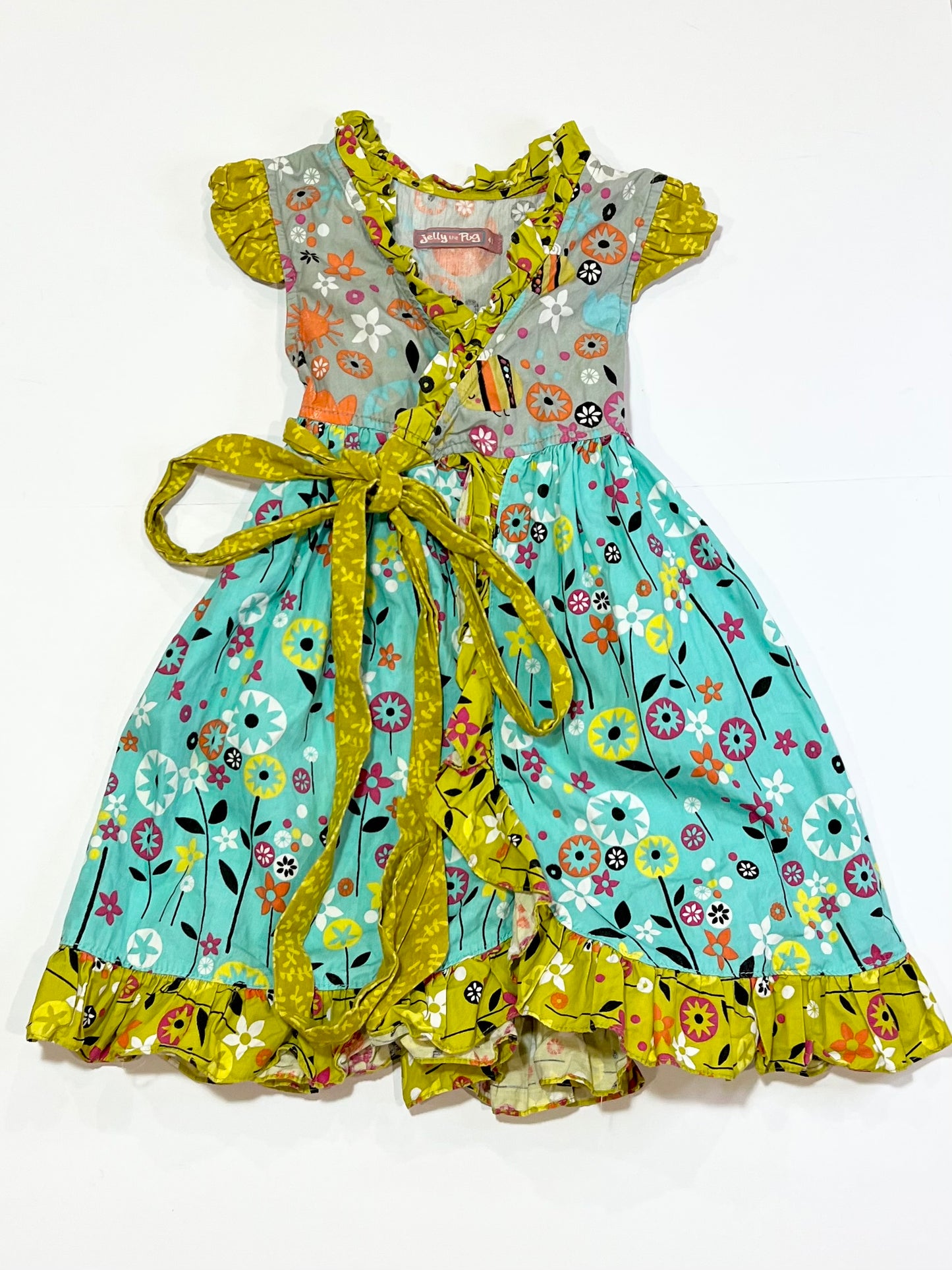 Tie-up floral dress - Size 4