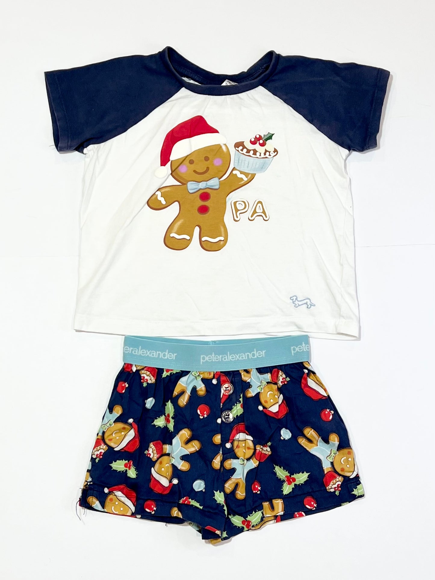 Christmas gingerbread pyjamas - Size 3