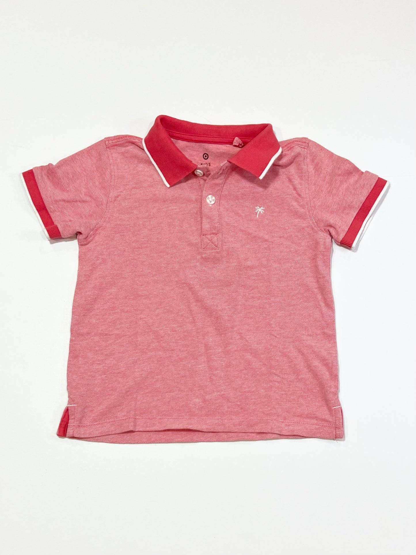 Red polo shirt - Size 3