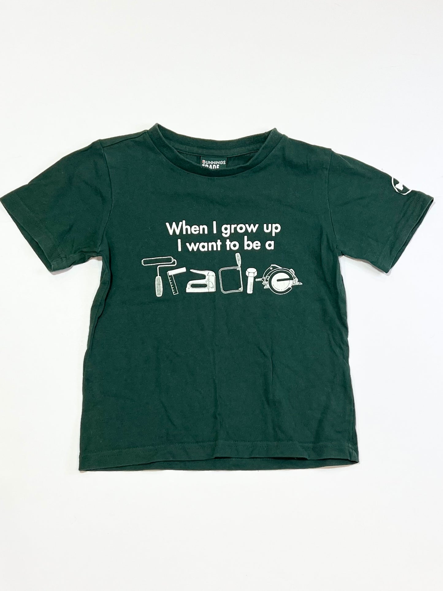 Green tradie tee - Size 3