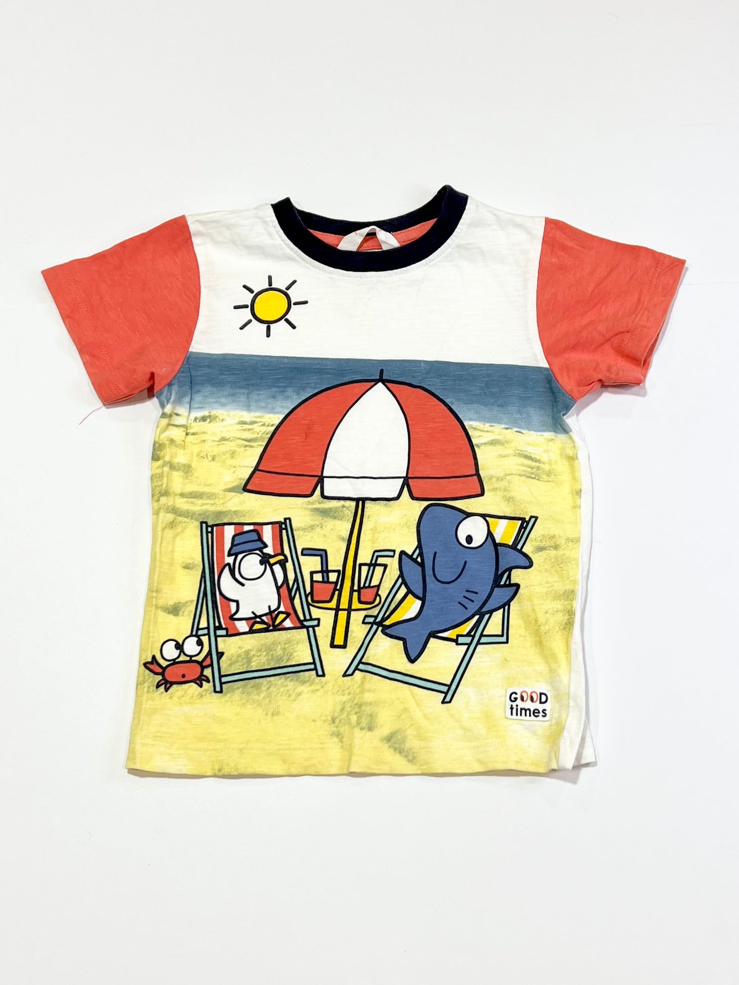 Shark and gull tee - Size 3