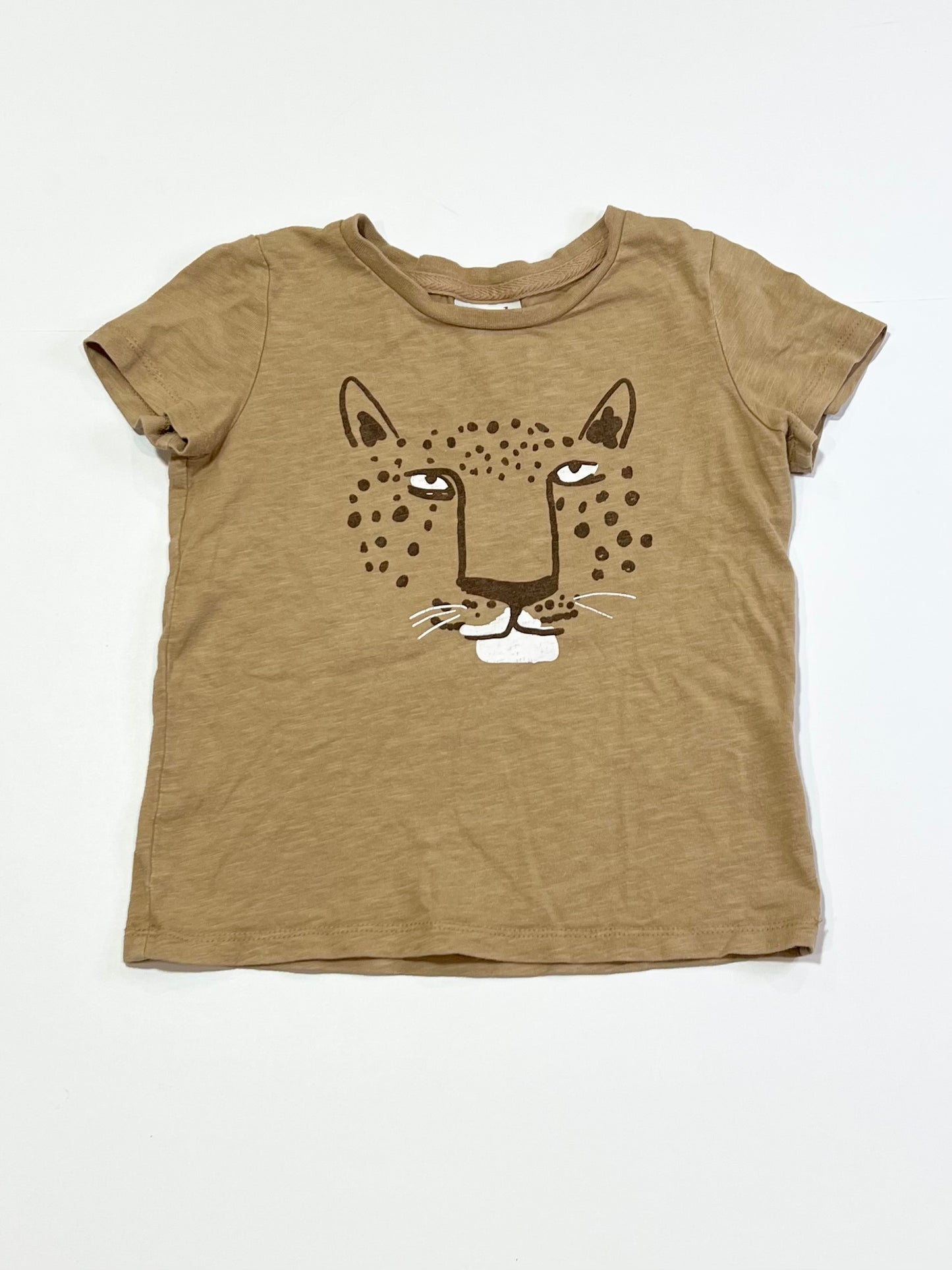 Brown cheetah tee - Size 3