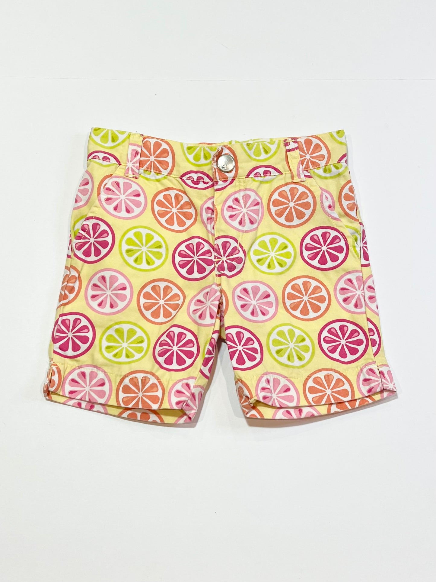 Yellow citrus shorts - Size 3