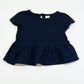 Navy peplum top - Size 3