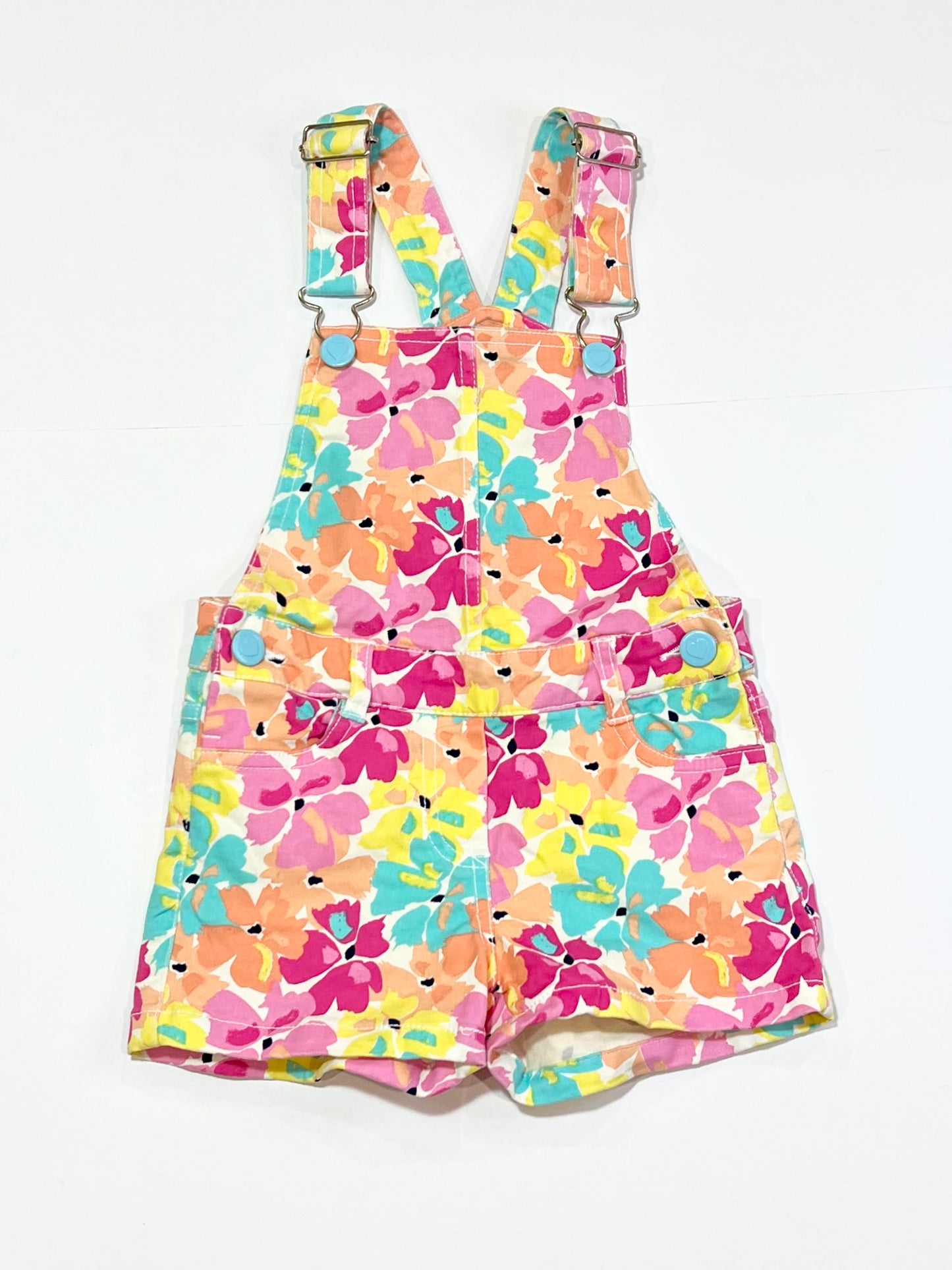 Floral overalls - Size 3-4
