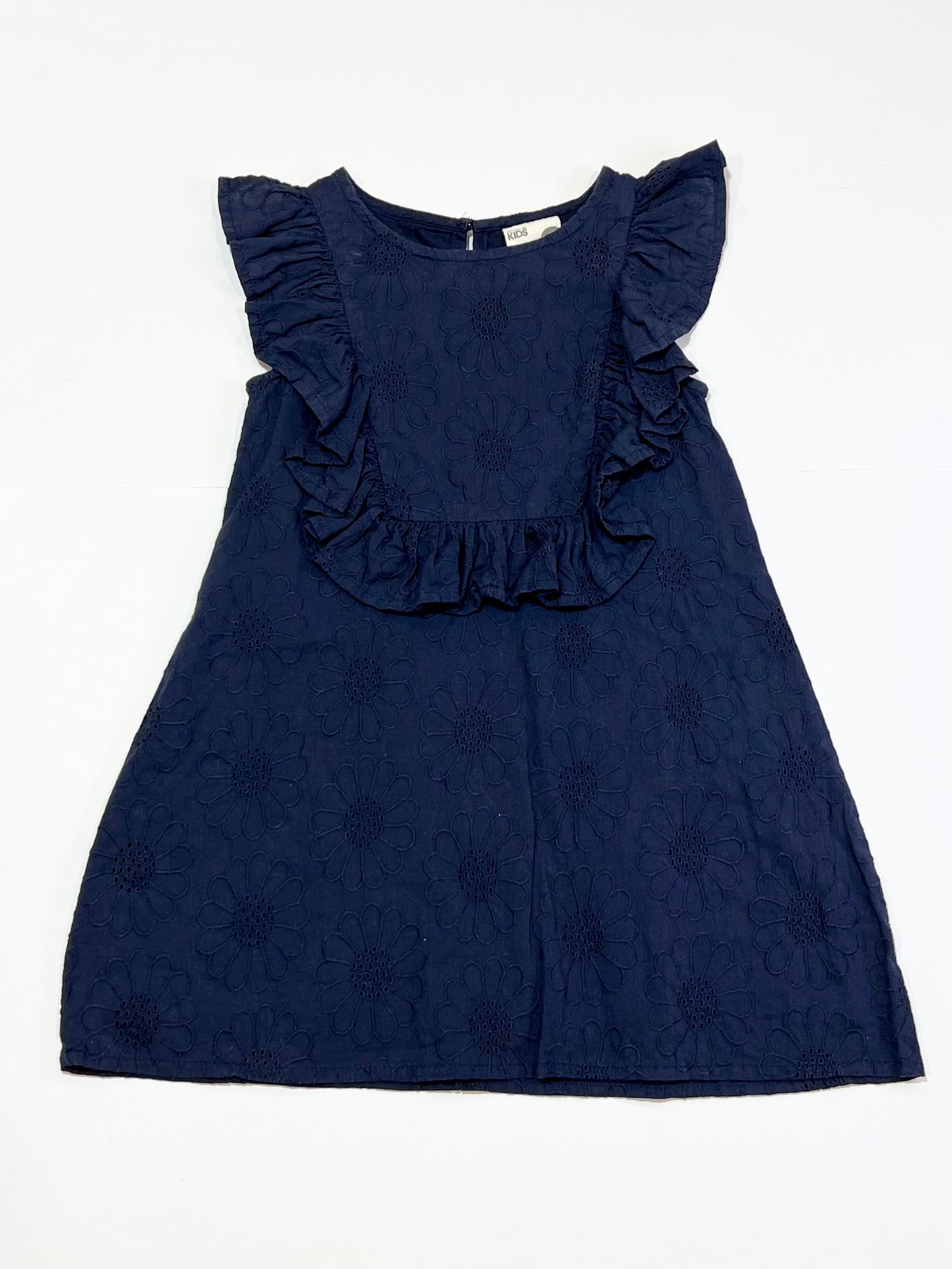 Navy ruffle dress - Size 3