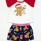 Christmas gingerbread pyjamas - Size 2