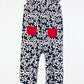 Navy flower jumpsuit - Size 2