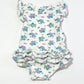 Floral ruffle bodysuit - Size 2