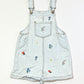 Embroidered denim overalls - Size 2-3