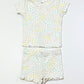 Ribbed floral pyjamas - Size 2