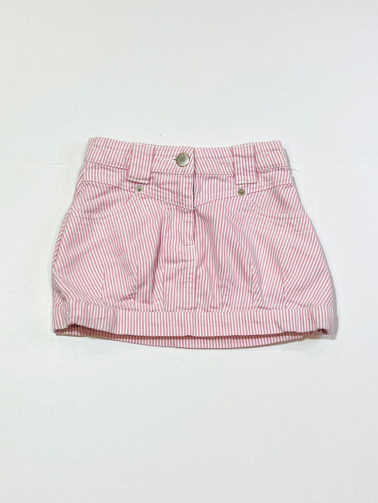 Pink striped skirt - Size 2