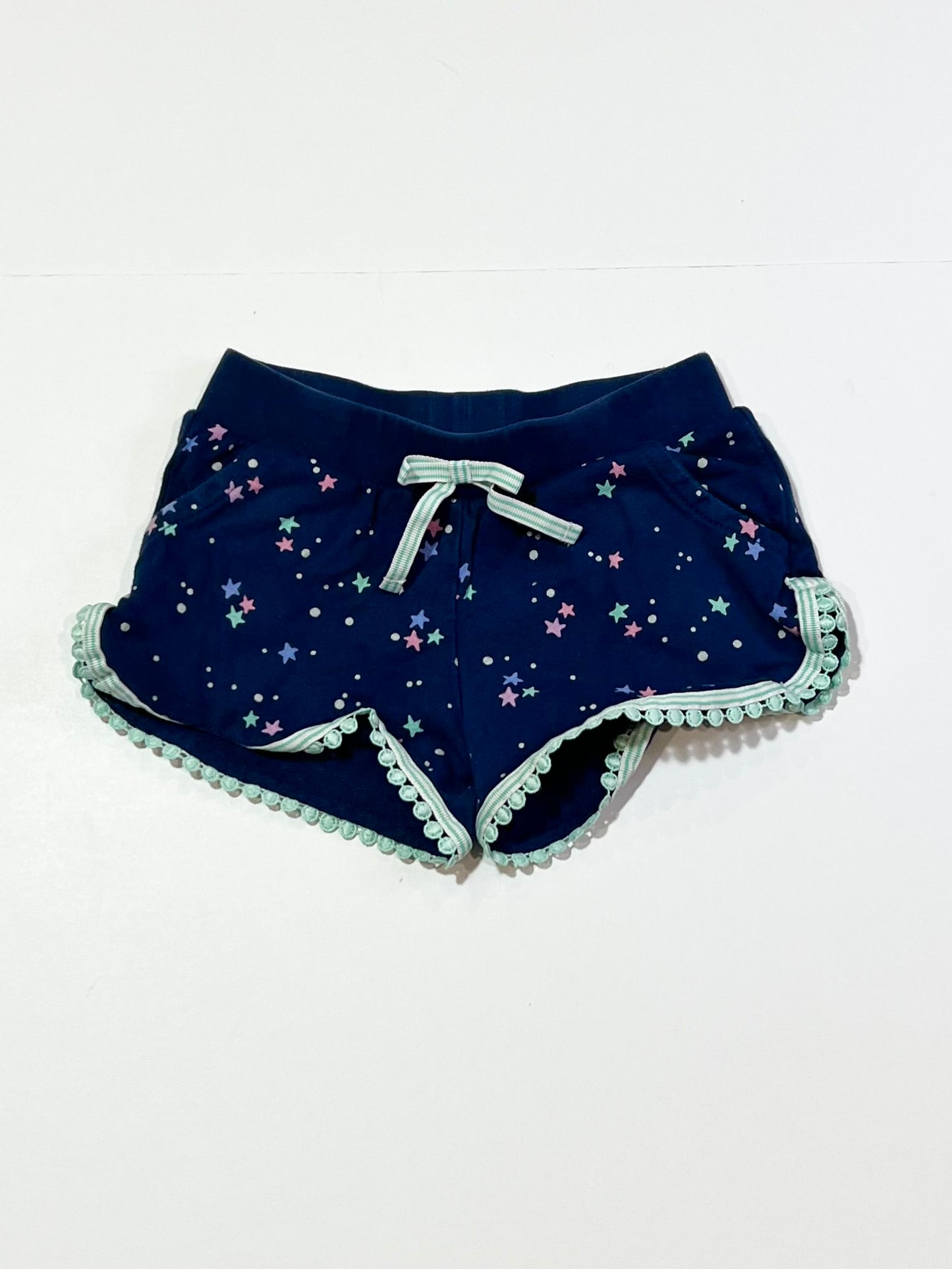 Navy stars sweat shorts - Size 2