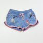 Blue mermaid sweat shorts - Size 2