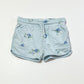 Blue floral sweat shorts - Size 2
