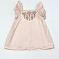 Pink embroidered ruffle top - Size 2