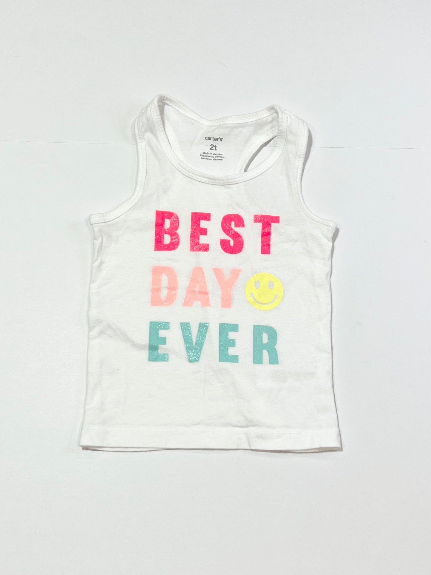 Best day ever tank - Size 2