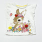 White bunny top - Size 2-3