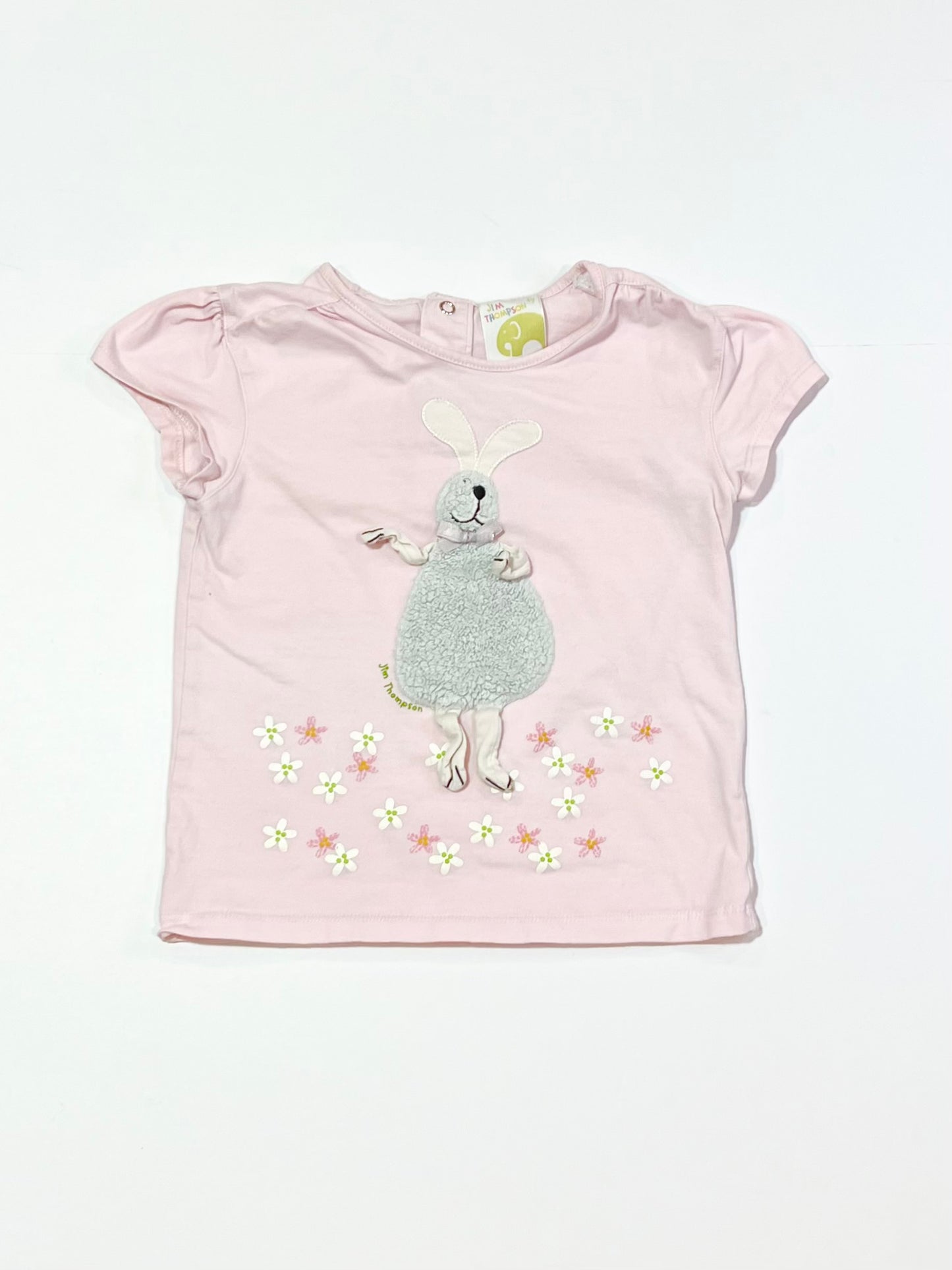 Pink bunny tee - Size 2