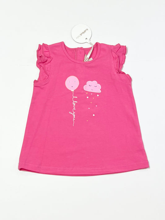 Pink tee brand new - Size 2