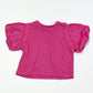Pink puffy sleeve tee - Size 2