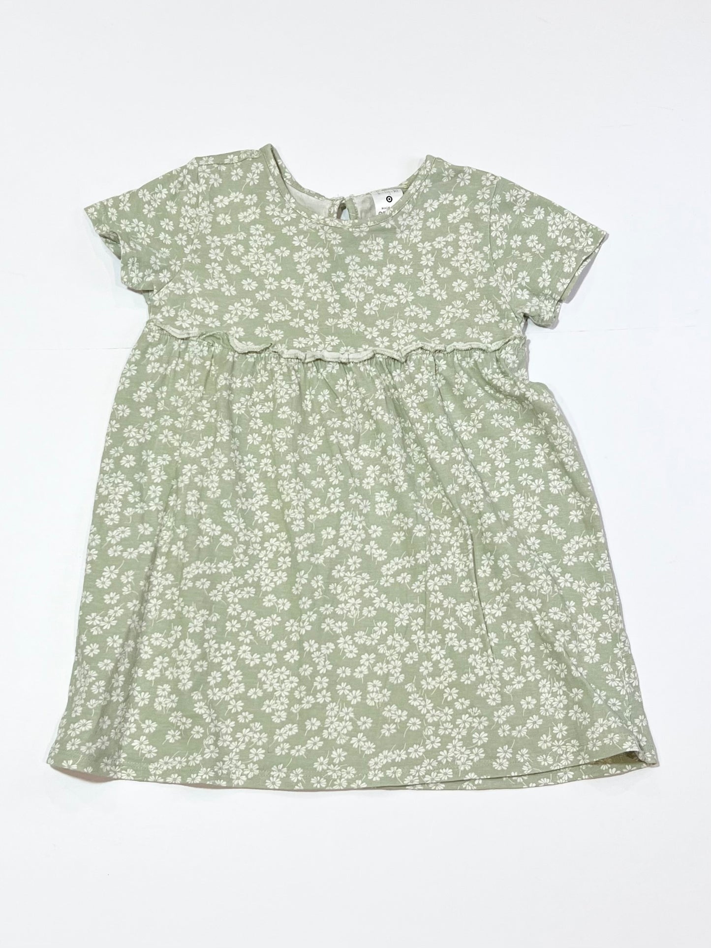 Green jersey dress - Size 2